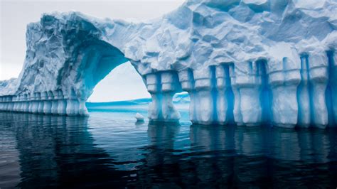 Wallpaper Glacier Iceberg Gates Ice Sea Antarctica Water