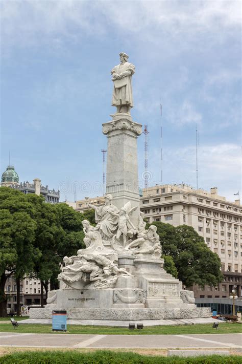 Columbus Monument Buenos Aires Editorial Stock Image Image 27435199