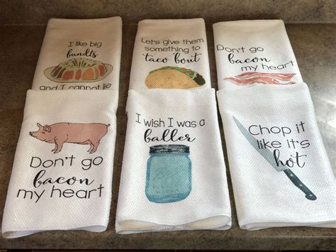 Funny Kitchen Towels Kitchen Decor Hostess T Dish Towels Housewarming T T For