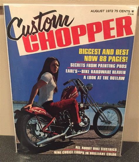 Custom Chopper Magazine August 1972 Bingos Swap Meet Garage