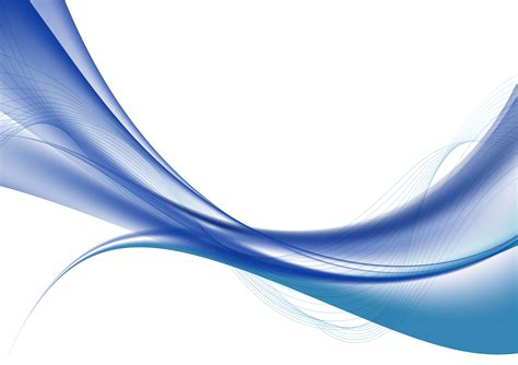 Blue Color Waves On White Background Vector Illustration 581401 Vector