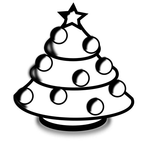Christmas Tree Black And White Christmas Tree Clip Art Black And White