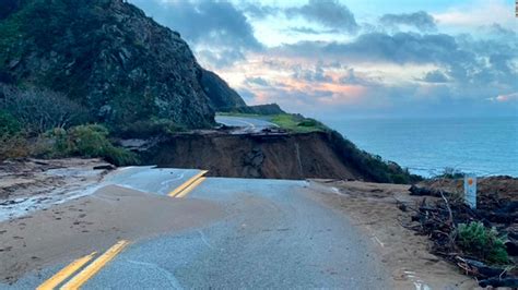Big Sur Road Collapse A Huge Piece Of Californias Highway 1 Was Washed Out