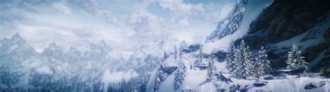 The Elder Scrolls V Skyrim Multiple Display Mods Landscape Snow