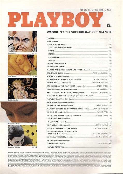 Lot U S Playboy September 1973 Edition Intact