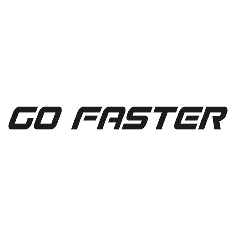 Go Faster Sticker Fast Decal Choose Color Size Ebay