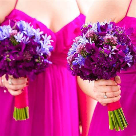 Purple Bridesmaid Bouquets Purple Bridesmaid Bouquets Purple Wedding