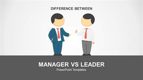 Manager Vs Leader Powerpoint Template Slidemodel