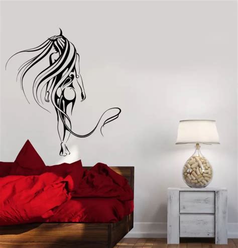WALL DECAL NAKED Sexy Girl Beautiful Woman Devil Abstract Patterns