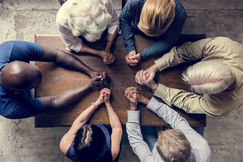 Group Of Christianity People Praying Hope Together Stock Photo Image