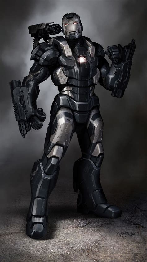 Early War Machine Concept Iron Man 3 Concept Art By Phil Saunders