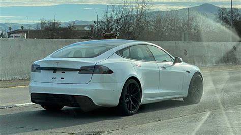 Revised Tesla Model S Plaid Spotted In Traffic