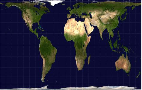 Gall Peters Projection Shows The Actual Areas Of Each Region Relative