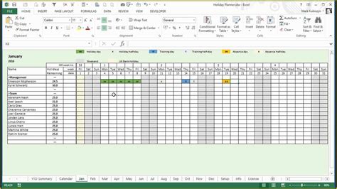Holiday Schedule Template Free Of Excel Holiday Calendar