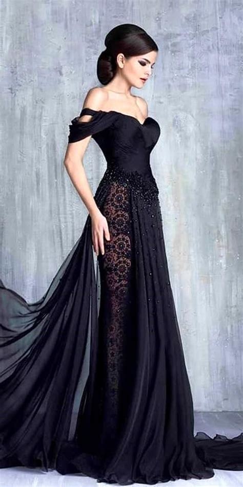 24 Black Wedding Dresses With Edgy Elegance Black Wedding Gowns