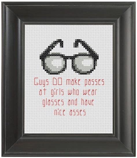 glasses cross stitch pattern chart crass cross