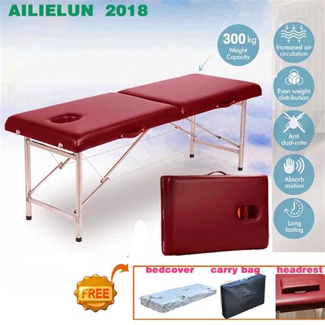 Folding Beauty Bed 180cm Length 60cm Width Professional Portable Spa Massage Tables Foldable