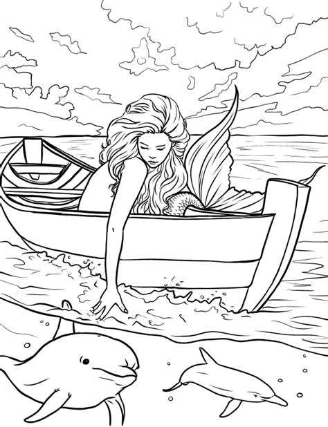 Ariel the mermaid coloring pages. Mermaid Coloring Pages for Adults - Best Coloring Pages ...