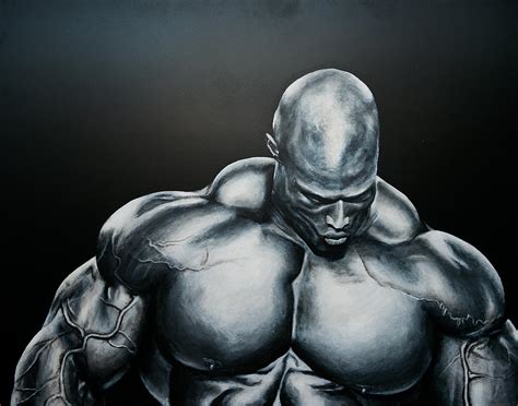Ronnie Coleman The Thinker Painting By Sam Brooks