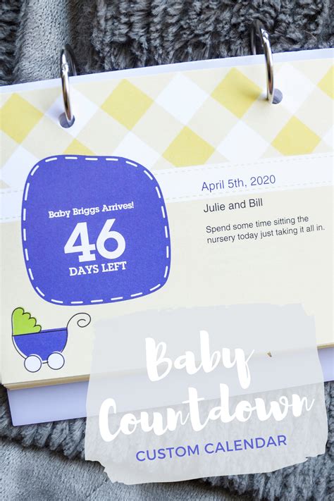 Perfect T For Baby Countdown Calendar Perfect Baby Shower T