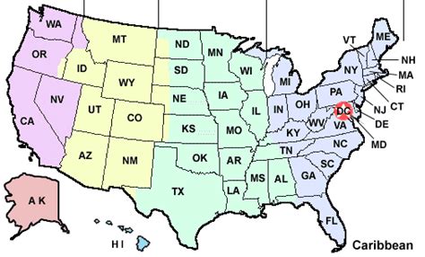Blank Time Zone Map United States