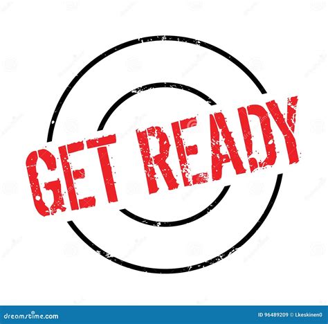 Get Ready Rubber Stamp Stock Vector Illustration Of Competition 96489209