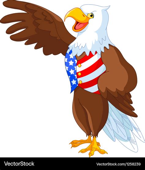 Patriotic American Eagle Royalty Free Vector Image