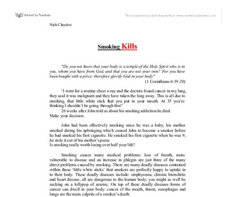 😊 Persuasive Essay On Smoking Persuasive Speech About Not Smoking