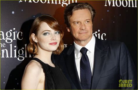 Emma Stone Shimmers In The Moonlight At Paris Premiere Photo Colin Firth Emma