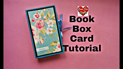 Book Box Card Tutorial Diy T Box Birthday T Ideas Youtube