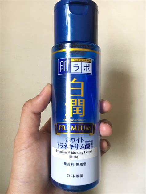 The hada labo gokujyun premium lotion aka. Skincare Review : Hada Labo Premium Whitening Lotion (Rich ...