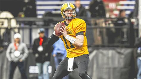 What will really matter is how he performs in the. QB Carson Wentz Shines at Senior Bowl