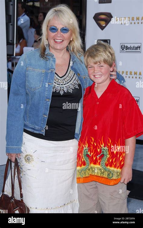 Roseanne Barr And Son Buck At The World Premiere Of Superman Returns Held At The Mann Village