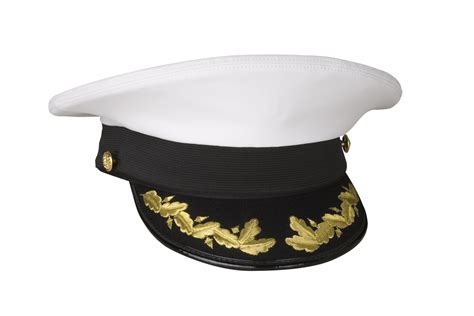 Navy Captain Commander Untrimmed Cap Mens Bernard Cap Genuine