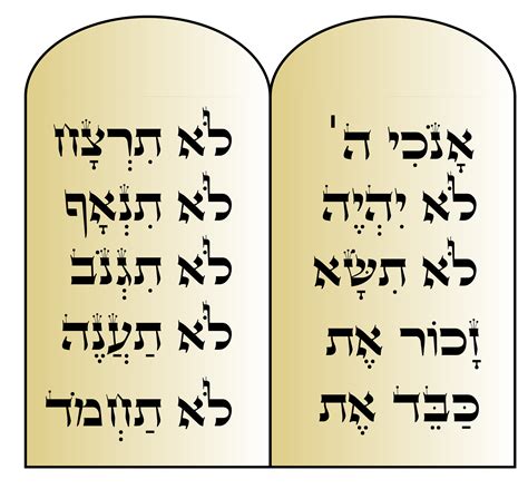 Free Printable Ten Commandments Tablets Printable Templates