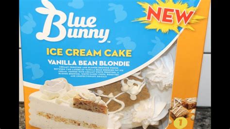 Blue Bunny Ice Cream Cake Vanilla Bean Blondie Review Youtube