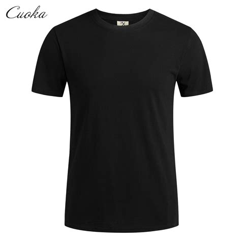 Cuoka Cotton T Shirt Men 3xl 2017 Summer Solid T Shirts Male Casual