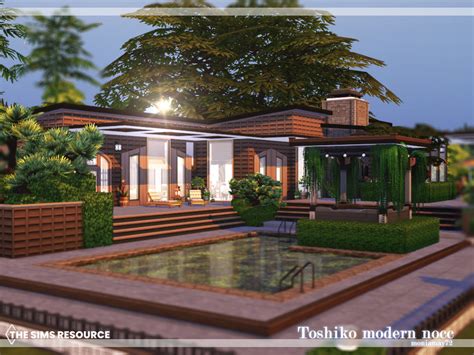 Toshiko Modern House By Moniamay72 From Tsr Sims 4 Downloads