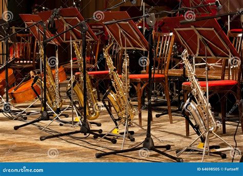 Tools Jazz Orchestra Stock Image Image Of Jazz Stage 64698505