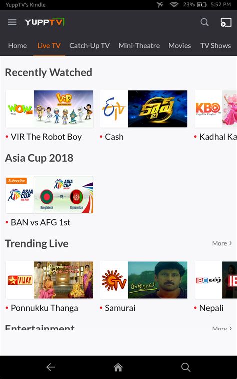 Yupptv Indian Mobile Live Tvukappstore For Android