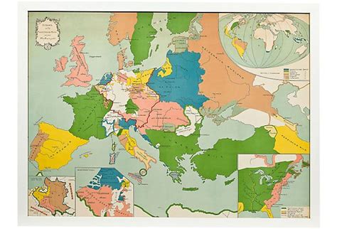 Map Of 18th Century Europe Map Europe Map Vintage