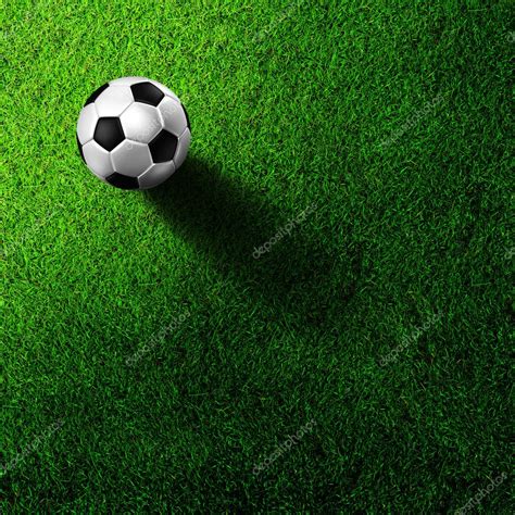 Soccer Football On Grass Field — Stock Photo © Kanate 6234266
