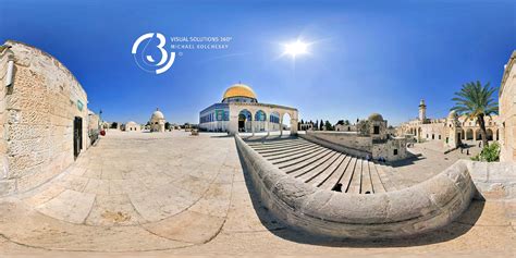 Dome Of The Rock Jerusalem Israel 360° Vr Panorama Ivrpa