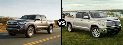 Differences Between The 2016 Toyota Tacoma And Tundra