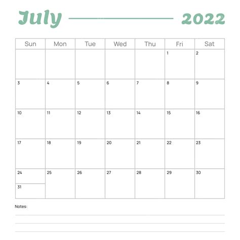 Calendario Planificador Mensual Julio 2022 Png Julio 2022 Calendario