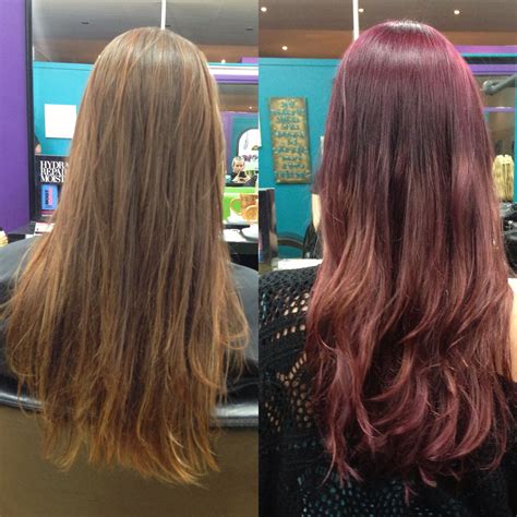 Goldwell Color Spiced Up This Golden Brown With Some Violet Color By C