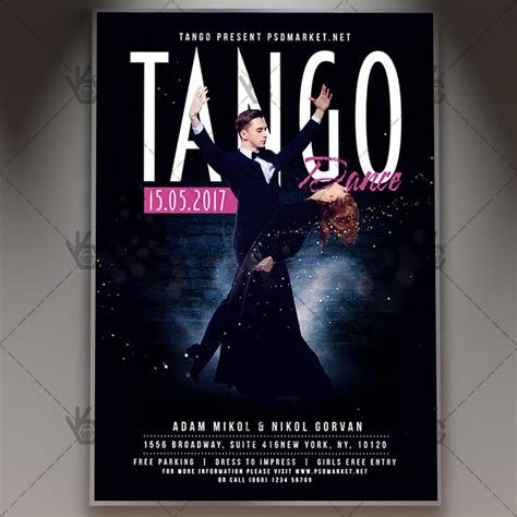 Tango Dance Premium Flyer Psd Template Psdmarket