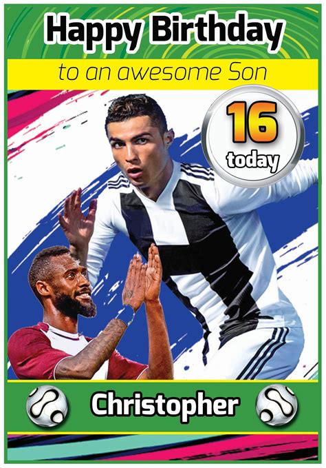 Personalised Fifa Birthday Card 2 Designs Etsy