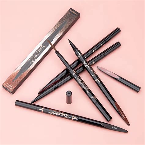 2 In1double Headed Eyebrow Pencil Eyeliner Waterproof Natural And Long Lasting Ultra Fine