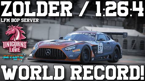 1 26 4 WORLD RECORD On ZOLDER UOL AMG GT3 Assetto Corsa
